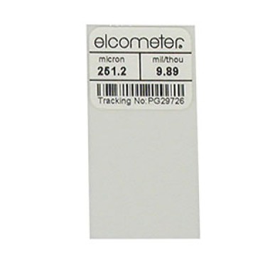 Foil Dimensions (50 x 25mm) - Miếng chuẩn đo độ dày sơn, màu trắng